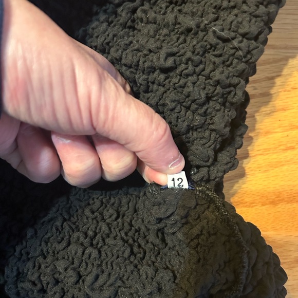 Vintage Georgina Von Etzdorf England Black Textured Collar Shirt Top Size 12 - Picture 7 of 14